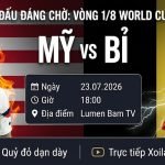 Nhận định Mỹ vs Bỉ vòng 1/8 World Cup 2026 trên Xoilac TV